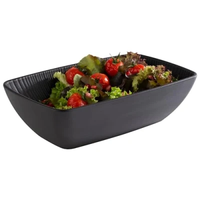 Image de APS 85277 GN 1/4 Bol Nero Noir 26,5 x 16,2 cm Hauteur 7,5 1,5 l