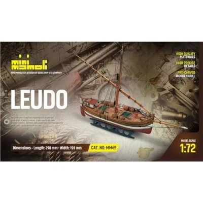Image de MINI MAMOLI Modello kit Barca IL LEUDO Serie Scala 1:72 DUS_MM65