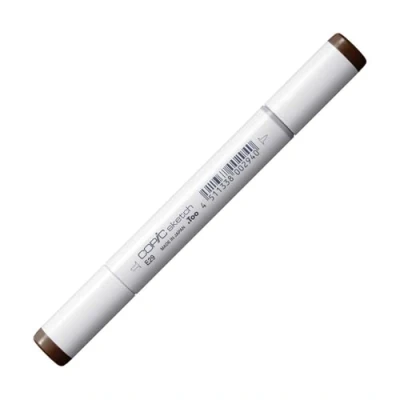 Image de COPIC Sketch E29, Burnt Umber, Twin Marker avec Une Pointe Moyenne et Pinceau