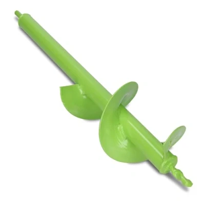 Image de WERHE Tarière pour perceuse 100 mm Ø, 450 de long jardin visseuse sans fil planter, fleurir et creuser des trous Outil creusement le