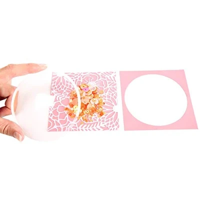 Image de Sizzix Dôme Shaker 664190, Cercle, Pack de 4/8.9cm, Taille Unique