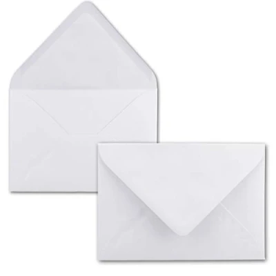 Image de Mini enveloppes FarbenFroh by Gustav Neuser Dimensions : 5,2 x 7,6 cm Avec colle à humidifier Pour cartes de vœux et cadeaux 50 Umschläge 10 Hochweiß