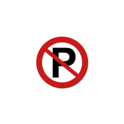 Image de LOT DE 25 AUTOCOLLANTS STATIONNEMENT INTERDIT TRES DIFFICILE À ENLEVER