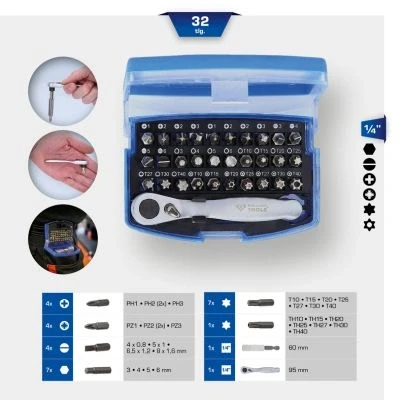Image de KS TOOLS BT053532 Coffret d&#039;embouts pour tournevis