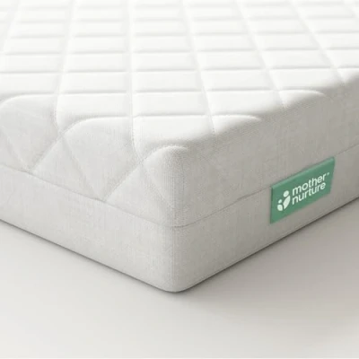 Image de Mother Nurture Matelas À Ressorts pour Lit Bébé Motif Mère Polyester, Blanc, 140 x 70 10 cm Fibre