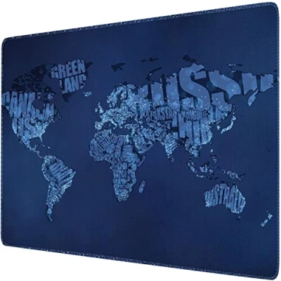 Image de Sidorenko Tapis de Souris 280 x 200 2mm Mouse Pad Surface spéciale améliore la Vitesse et précision I Base en Caoutchouc Antidérapant Bleu