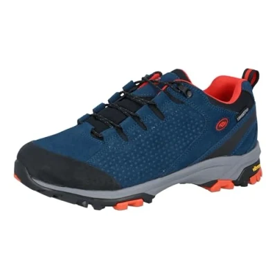 Image de Brütting Mixte Mount Trish Low Chaussures de Course Cross, Bleu Marine/Orange, 39 EU