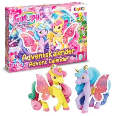 Image de GALUPY RAINBOW UNICORN Calendrier de l&#039;avent Jouet Licorne enfant avec figurines licornes exclusives &amp; set jeu complet