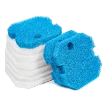 Image de LTWHOME Remplacement Bleu Grossier et Blanc Excellent Filtration Tapis Ensembles Convient pour Eheim 2616220 Professionnel 2222/2324 Expérience 150/250/250T (Paquet de 9,3 Ensemble)