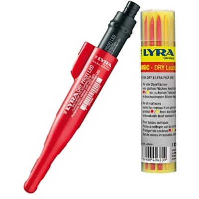 Image de vasalat 101168335_101168337 LYRA Dry LED + Lot de mines graphite/rouge/jaune 14 marqueurs à trous profonds