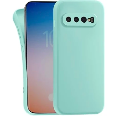 Image de MyGadget Coque pour Samsung Galaxy S10 Case TPU Souple &amp; Soft Cover Protection Extra Fine Légère Étui Coloré Anti Choc et Rayures Vert Menthe