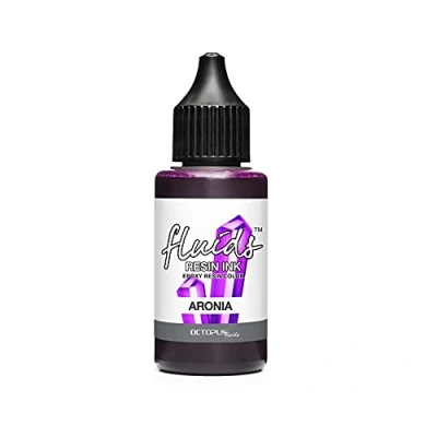 Image de Octopus Fluids Resin Ink ARONIA, encre à alcool pour résine époxy et UV, Alcohol Art, colorant resine epoxy 30 ml, violet