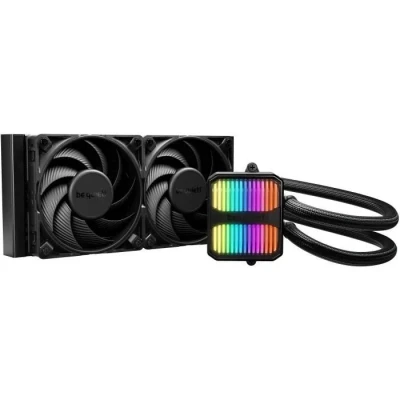 Image de be quiet! Silent Loop 3 240mm système de refroidissement, plaque froide usinée avec haute précision, 2 ventilateurs Wings 4 120mm PWM high speed, performances refroidissement extrêmes
