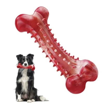 Image de Huifengjie Jouet pour Chien, Caoutchouc Naturel Chien Indestructible, à Mâcher Durable Occupation, Gros et Medium Chien(Saveur de Boeuf)