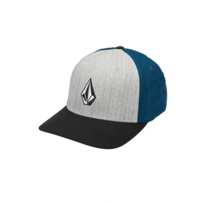 Image de Volcom FULL Stone HTHR Flexfit Casquette, Homme, Taille: S/M, Deep blue