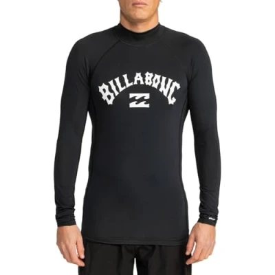 Image de Billabong Homme Logo Surf Rash Guard Shirt, Noir, M EU