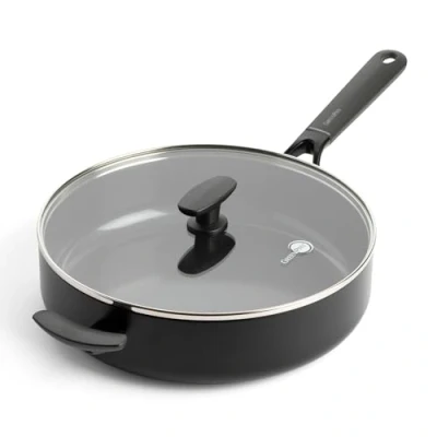 Image de GreenPan SmartShape Sauteuse Antiadhésive en Céramique Saine de 28 cm/4,2 Litre avec Couvercle Verre, Sans PFAS, Convient à l&#039;Induction, Va au Four, Lave Vaisselle, Noir