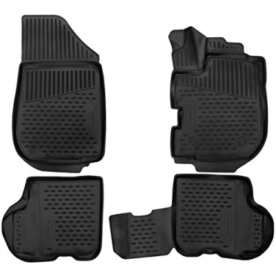 Image de Element Tapis de Sol sur Mesure en Caoutchouc Compatible avec Dacia Logan II 2012 2020 Voiture