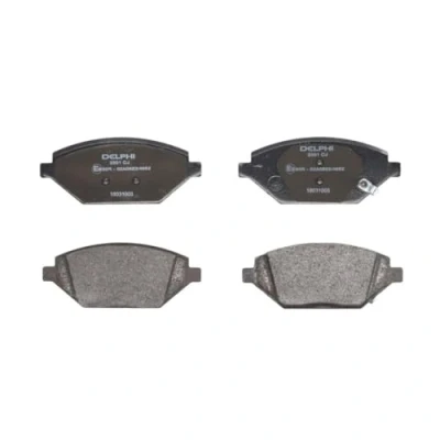 Image de DELPHI LP3301 Jeu de plaquettes frein avec indicateur d&#039;usure tôle anti bruit sans accessoires OPEL: Karl