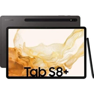 Image de Samsung Galaxy Tab S8+ SM X806 5G LTE TDD &amp; FDD 128 Go 31,5 cm (12.4 ) Qualcomm Snapdragon 8 Wi Fi 6E (802.11ax) Graphite Neuf