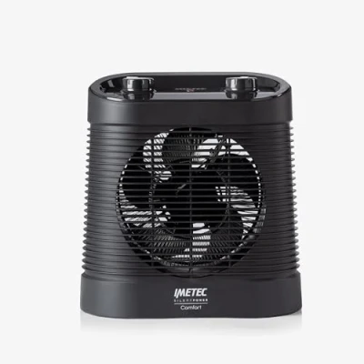 Image de Imetec Silent Power Comfort Thermoventilateur silencieux et compact, 2100 W, 4 fonctions, thermostat d’ambiance de sécurité, fonction antigel, avec poignée