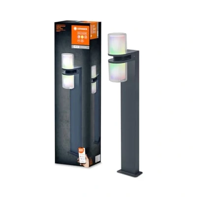 Image de Ledvance 4058075564329 Smart+ UP Down Flare Multicolor, Aluminium, 14 W, Gris foncé, Lampadaire bas