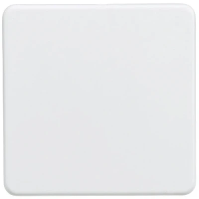 Image de Knightsbridge SF8350MW Plaque d&#039;obturation sans vis 1G Blanc Mat