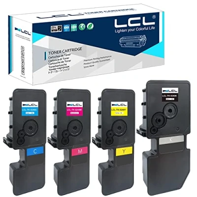 Image de LCL TK 5240 Compatible pour Kyocera 5240C 5240Y TK5240K TK5240 5240M Toner avec ecosys M5526cdw M5526cdn P5026cdn P5026cdw (Noir Cyan Jaune Magenta, 4 Pack)