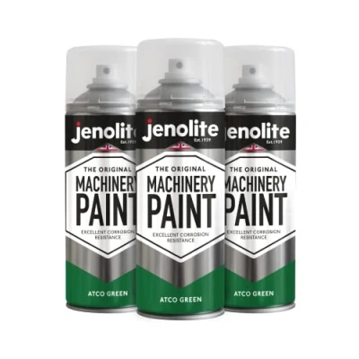Image de JENOLITE Lot de 3 bombes peinture pour machine et tondeuse à gazon Atco Vert 400 ml