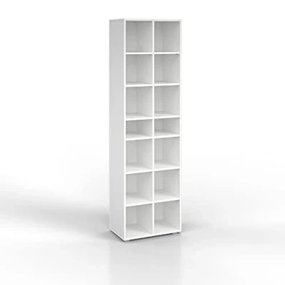 Image de Vicco Armoire à Chaussures Paris, Blanc, 52.4 x 183 cm 22 Compartiments