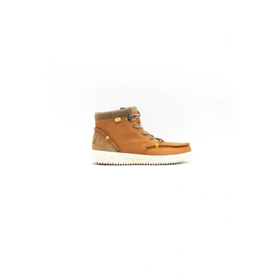 Image de Hey Dude Bradley Bottines à lacets, Homme, Taille: 41, Cognac cuir et imitation de