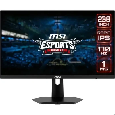 Image de MSI G244F E2 Écran PC Gaming 23,8&quot; FHD Dalle Rapid IPS 1920 x 1080, 180 Hz / 1ms (GtG), 118% sRGB, Adaptive Sync DP 1.2a, HDMI 2.0b CEC