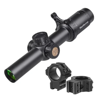 Image de WestHunter Optics HD 1 6x24 IR Riflescope, 30mm Tube Red Green Illuminated Reticle Second Focal Plane Tactical Precision 1/5 MIL Shooting Scope B, Dovetail Kit B