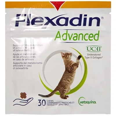 Image de Vetoquinol FLEXADIN Advance CW Chat 30CPD, Plastique, Non Applicable