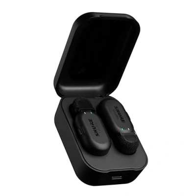 Image de Shure MoveMic TWO Pro Direct to Phone Microphone Lavalier sans fil pour iPhone et Android, Bluetooth Mini Mic, 24 heures de charge, configuration rapide, IPX4, compact portable Clip Lav (MV Z6)