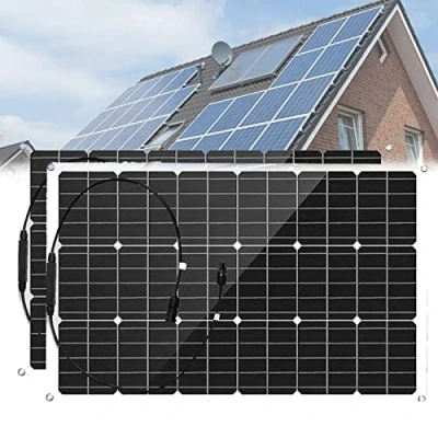 Image de Panneau Solaire 400 W 800 Cellules solaires photovoltaïques Hors réseau, Module monocristallin Flexible, modules du système Solaire, 2 x