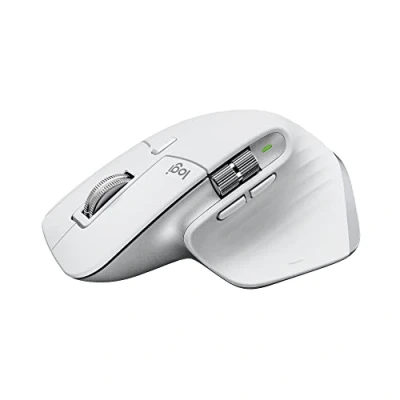 Image de Logitech MX Master 3S pour Mac Souris Bluetooth Sans Fil avec Défilement Ultra Rapide, Ergonomique, DPI 8K, Suivi sur Verre, Clics Silencieux, USB C, Apple, iPad Pale Grey