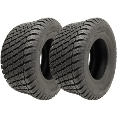 Image de Parnells, 2 Ensembles de Pneus Tondeuse à Gazon Sans Chambre Air, 16x7.50 8, 4 Plis Wanda P332 Pneu D&#039;herbe, Diamètre 410 mm, Largeur 182 310 kg, pour une Utilisation Tout Terrain