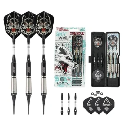 Image de CUESOUL New Soft Tip Darts 3 Complete 16 Gram Barrels F2201