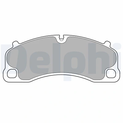 Image de DELPHI LP3729 Jeu de plaquettes frein préparé pour indicateur d&#039;usure avec tôle anti bruit sans accessoires PORSCHE: 718 Cayman Coupe, 911 Coupe