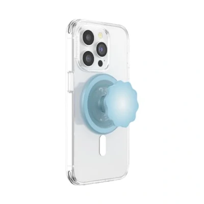 Image de PopSockets: PopGrip Round pour MagSafe Anneau Adaptateur Inclus Support et Poignée Smartphone Coques avec Un Top Interchangeable Blue Sigh