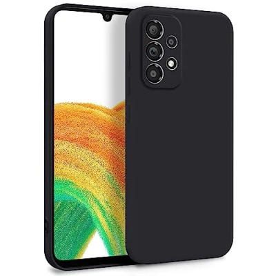 Image de MyGadget Coque pour Samsung Galaxy A33 5G Case TPU Souple &amp; Soft avec Doublure Microfibre Cover Protection Extra Fine Légère Noir