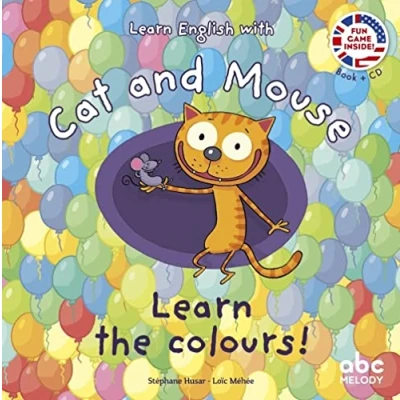 Image de Learn the colours Cat and mouse Livre + audio (Cartonné)
