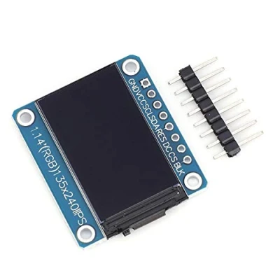 Image de Module d&#039;Ecran Affichage 3,3V TFT IPS de Haute Qualité 1,14in 8Pin ST7789 Composants Electroniques, d&#039;Affichage à Cristaux Liquides Résolution 135x240