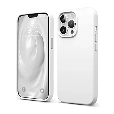 Image de elago Coque en Silicone Liquide Compatible avec iPhone 13 Pro (6,1&quot;), de qualité supérieure, Protection complète du téléphone à 3 Couches résistante aux Chocs, Doublure