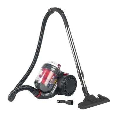 Image de Beldray BEL0700TBVDE Pet Plus+ aspirateur à cylindre compact sans sac, brosse Turbo PET, suceur plat/brosse, conteneur de 2L, Aspiration 18 kPa, Léger, filtre HEPA lavable, 700W, rouge
