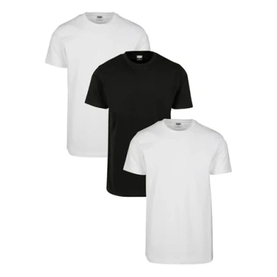 Image de Urban Classics Basic TEE PLUS SIZE 3 PACK Tshirt basique, Homme, Taille: 4XL, White/white/black