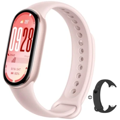 Image de Xiaomi Mi Smart Band 10 (2025) Écran AMOLED 1,72&quot;, 21 Jours d&#039;Autonomie, Analyse Sportive, Étanche 5ATM, Suivi Santé (Cardiaque, SPO₂, Sommeil), Garantie 2 Ans (Mystic Rose)