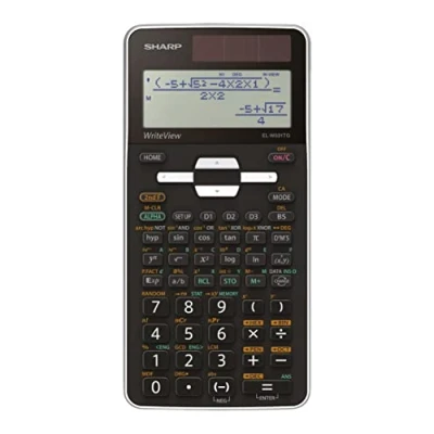 Image de Calculatrice Scientifique SHARP EL W531 TG Ecran LCD Couleur Noir Alimentation Pile