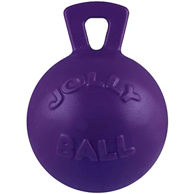 Image de Jolly Pets Tug n Toss Balle Robuste pour Chien avec poignée 11,4 cm Taille S Violet